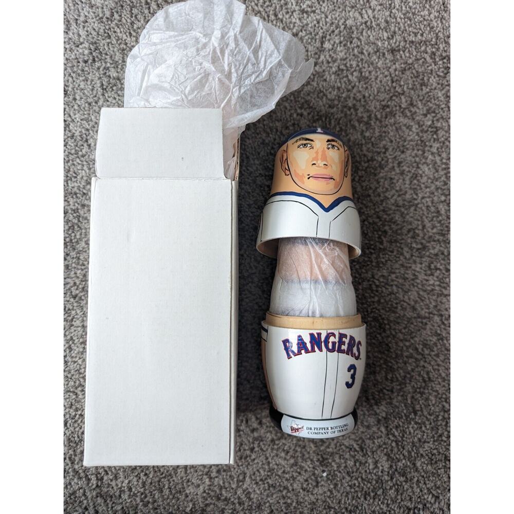 Texas Rangers Rodriguez Gonzalez Palmeiro Russian Nesting Dolls BABOOSHKA MLB